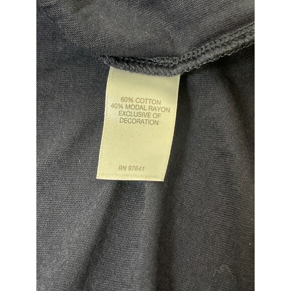 J.Jill Women's Embroidered Boho Western Casual Cotton Modal Blend Top Blue M - Picture 6 of 10